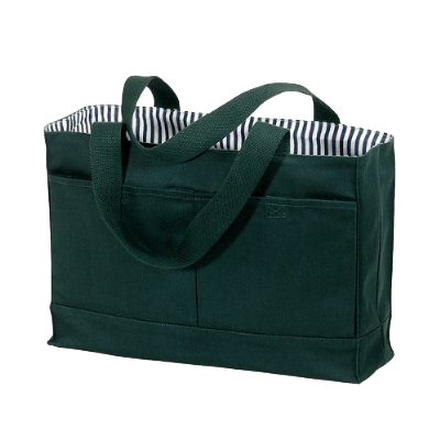 Double Pocket Canvas Tote