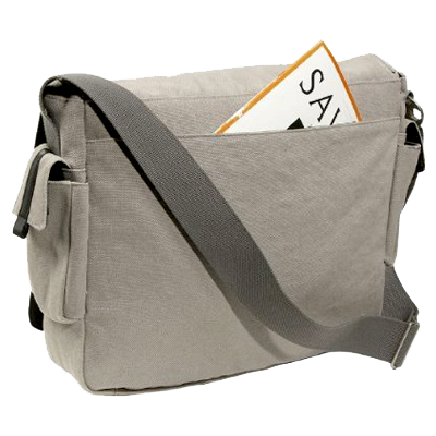 Fullsize Canvas Messenger Bag with Laptop Storage